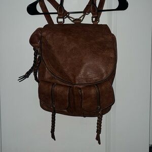 Sole Society Leather Backpack